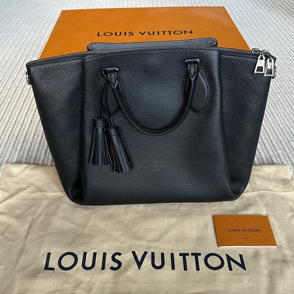 Louis Vuitton Haumea Mahina Noir Satchel Shoulder Bag - Picture 1 of 15
